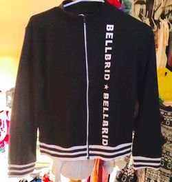 Black and white Bellbrid zip-up jacket
