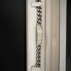 Bracelet 9'' for men stainless steel Pics Up With Original Box Pick Up Only In Fall River Ma Or Best Offer