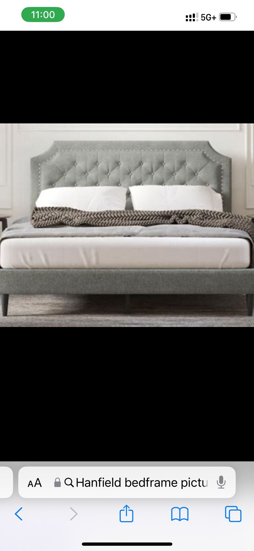 Queen Bed Frame & Mattress