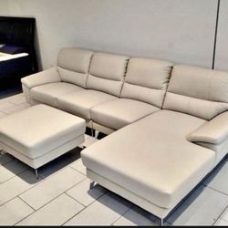 COMFY NEW ST TROPEZ SECTIONAL SOFA AND OTTOMAN SET ON SALE ONLY $899. IN STOCK SAME DAY DELIVERY 🚚 EASY FINANCING 
