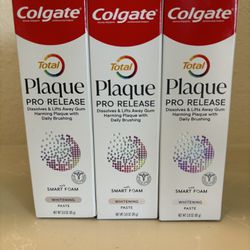 New 3 Pack Colgate Total Plaque Toothpaste