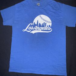 Size M Dodgers Blue Tshirt - Los Angeles Dodgers