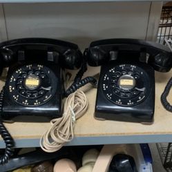 Vintage Black Rotary Telephone - $45 Each