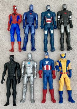 Bundle of 8 Marvel Action Figures