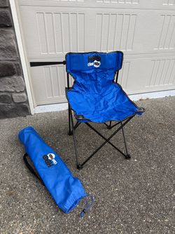 Fold up camping chair and bag