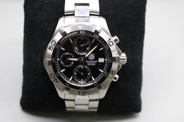 TAG HEUER 42MM Aqua Racer CAF2110 Chronograph Date Automatic Men's Watch
