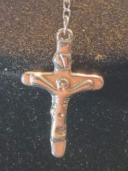 Rosary stainless steel rosary with stainless steel cross of Jesus and stainless steel medallion