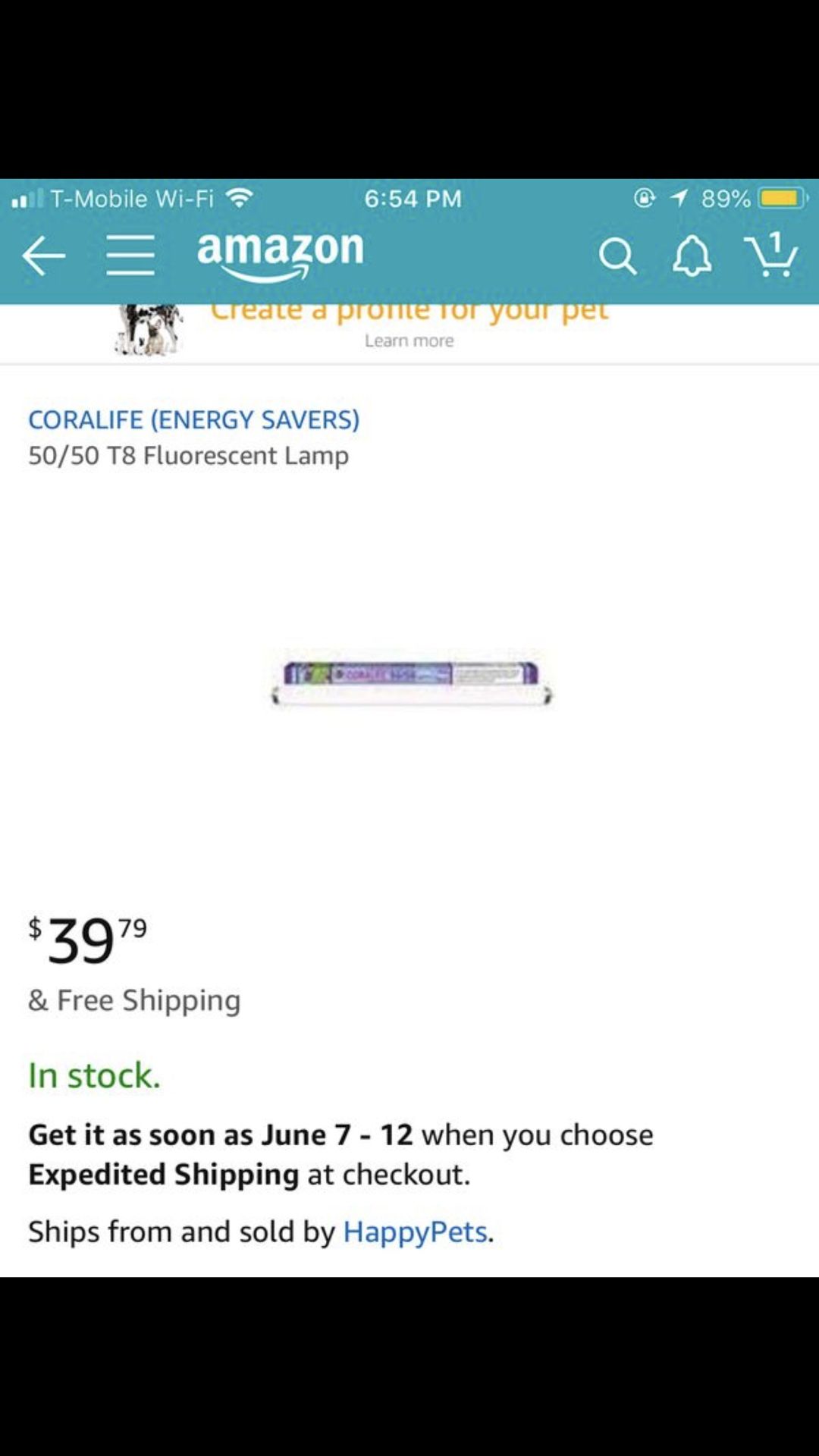 50/50 coralife fluorescent bulb brand new