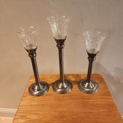 Silver Candle Holders