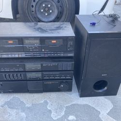 Sony STR-S355 + TC-W255 + SS-WS102