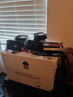 1050ti,rx 550 GTX 750,500 watt PSU, and PC fans(price is negotiable)