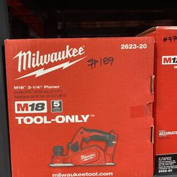 Milwaukee 3-1/4” Planer 