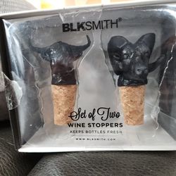 BLKSmith Ram And Bull Wine Stoppers