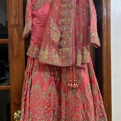 Pink Lehenga Desi 