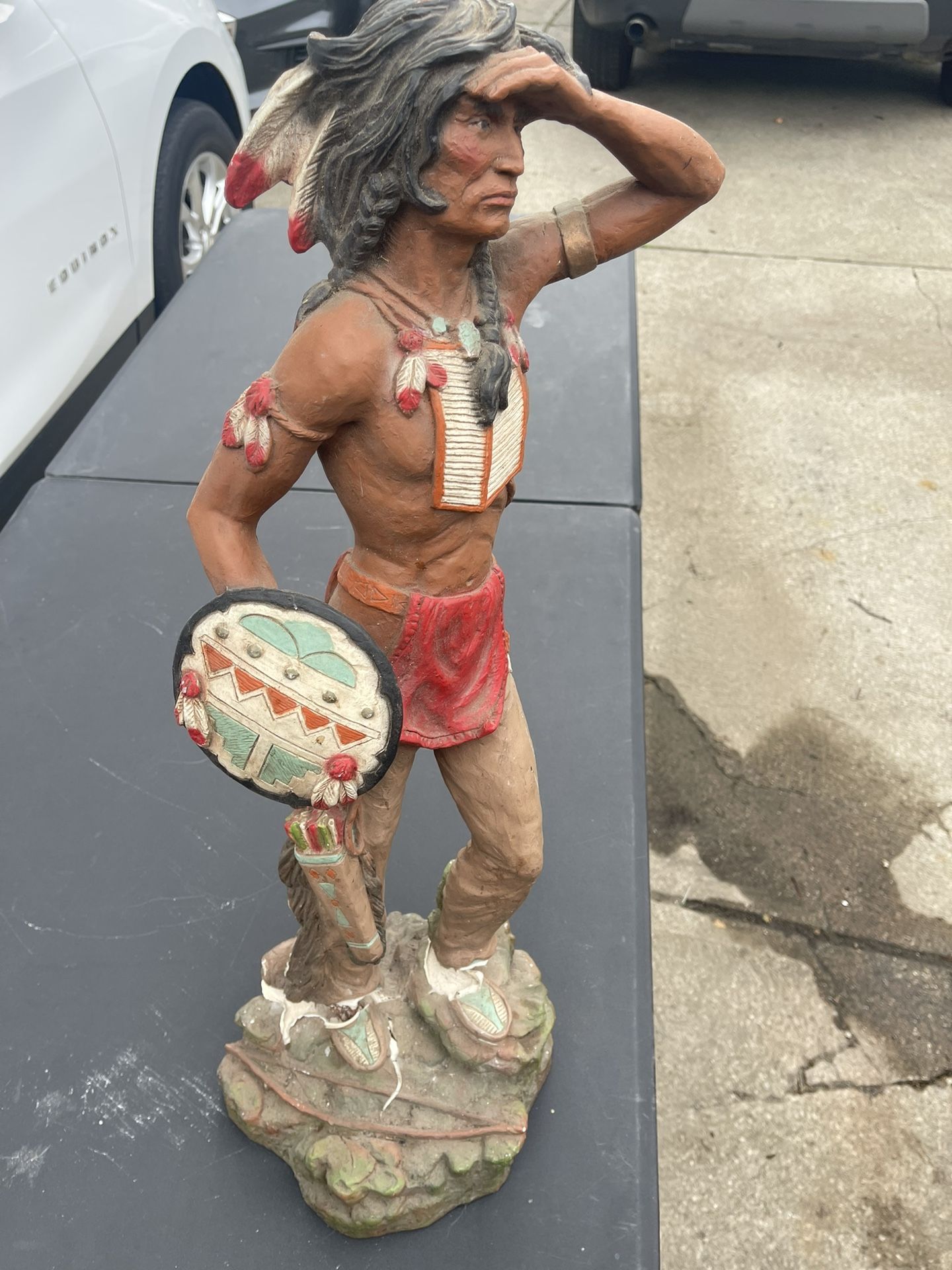 Native Warrior Statue
