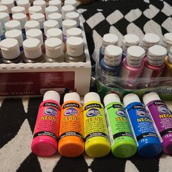55 Acrylic Paints, Canvases, Coloring Books +