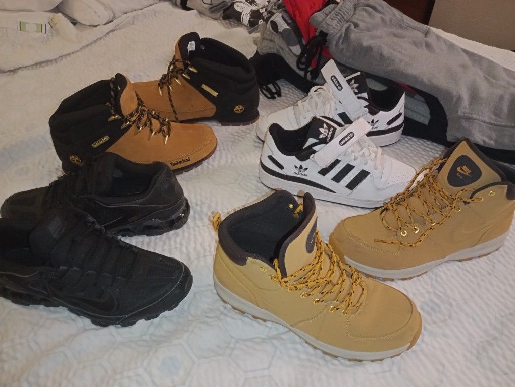 $120 For All 4 Pairs--SIZE 13--NIKE, TIMBERLAND AND ADIDAS--$120