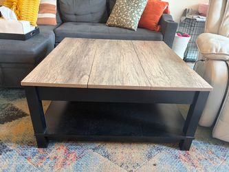 Wood-Top Coffee Table