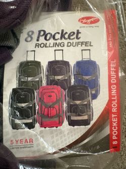 8 Pocket Rolling backpack