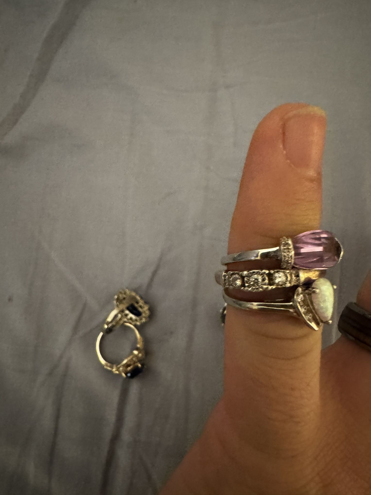 Opals And Sapphire Rings For Sale Need Gone Asap