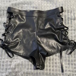 Sexy Leather Shorts 