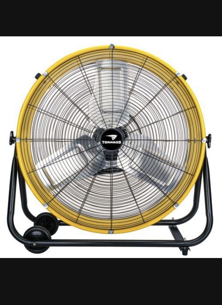 Tornado High velocity metal Portable tilt Blower drum fan