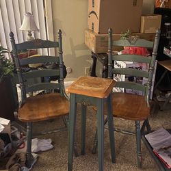Wood Chairs / Stool