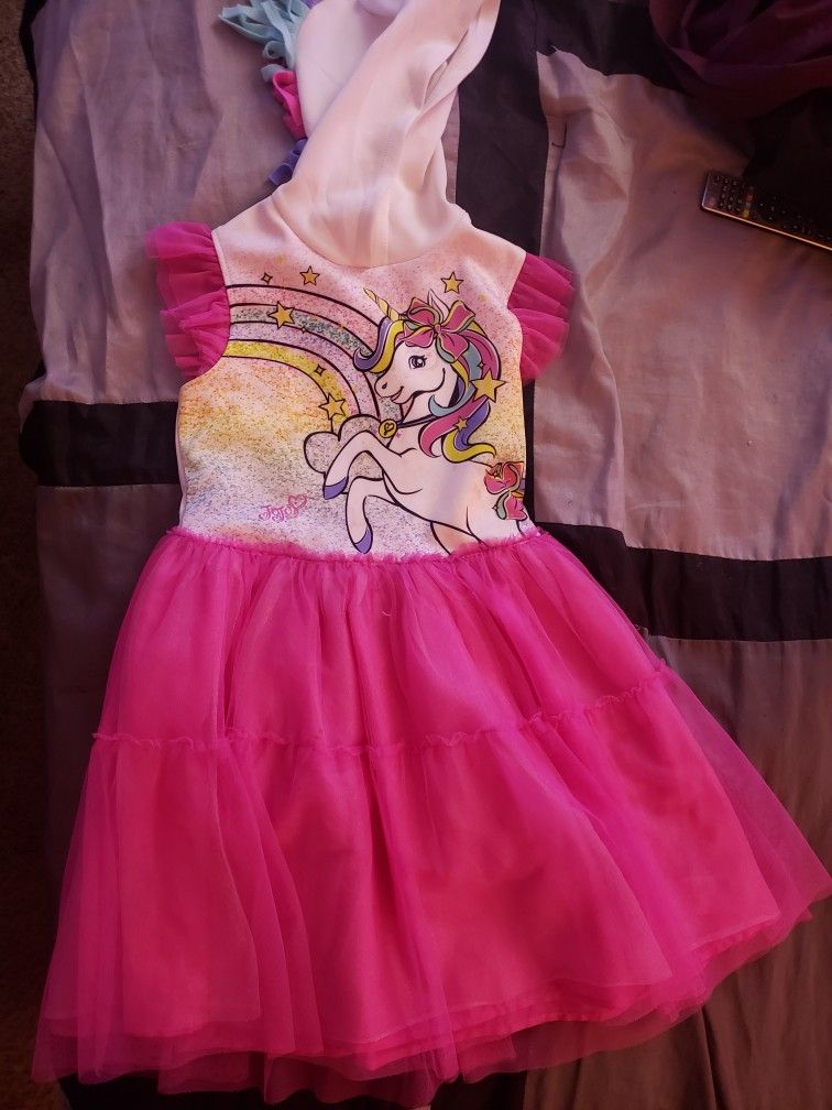 Jojo Siwa Unicorn Hooded Dress For Girls