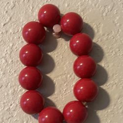 Women’s Red Beaded Bracelet 