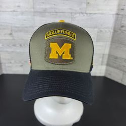 Michigan Wolverines Jordan Brand 2024 Military Appreciation Rise Trucker