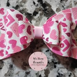 Valentine's Day Faux Leather Hair Bows 