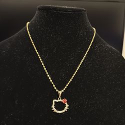 Gold hello kitty chain