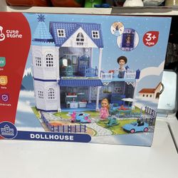 Doll House Dollhouse with Dolls, Dream Gift for Girls