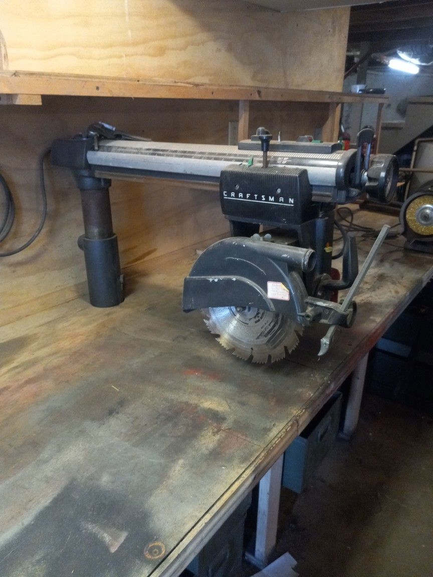 10 " Craftsman Sears And Roebuck Radial Arm Saw