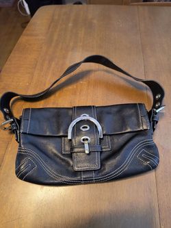 Vintage leather coach black and gray mini shoulder coach black leather Dooney Bourke and other lovely handbags
