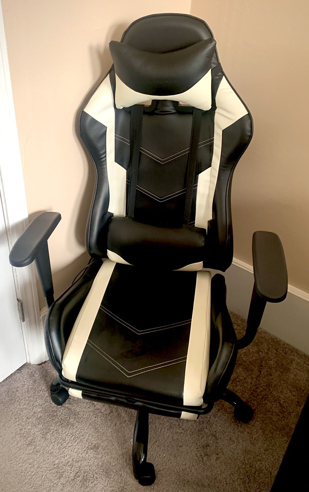 Barely Used Extra Desk Chair With Footrest