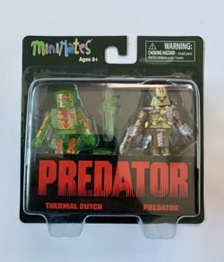 Predator Minimates Arnold Schwarzenegger Thermal DUTCH & Predator Figure Set MOC