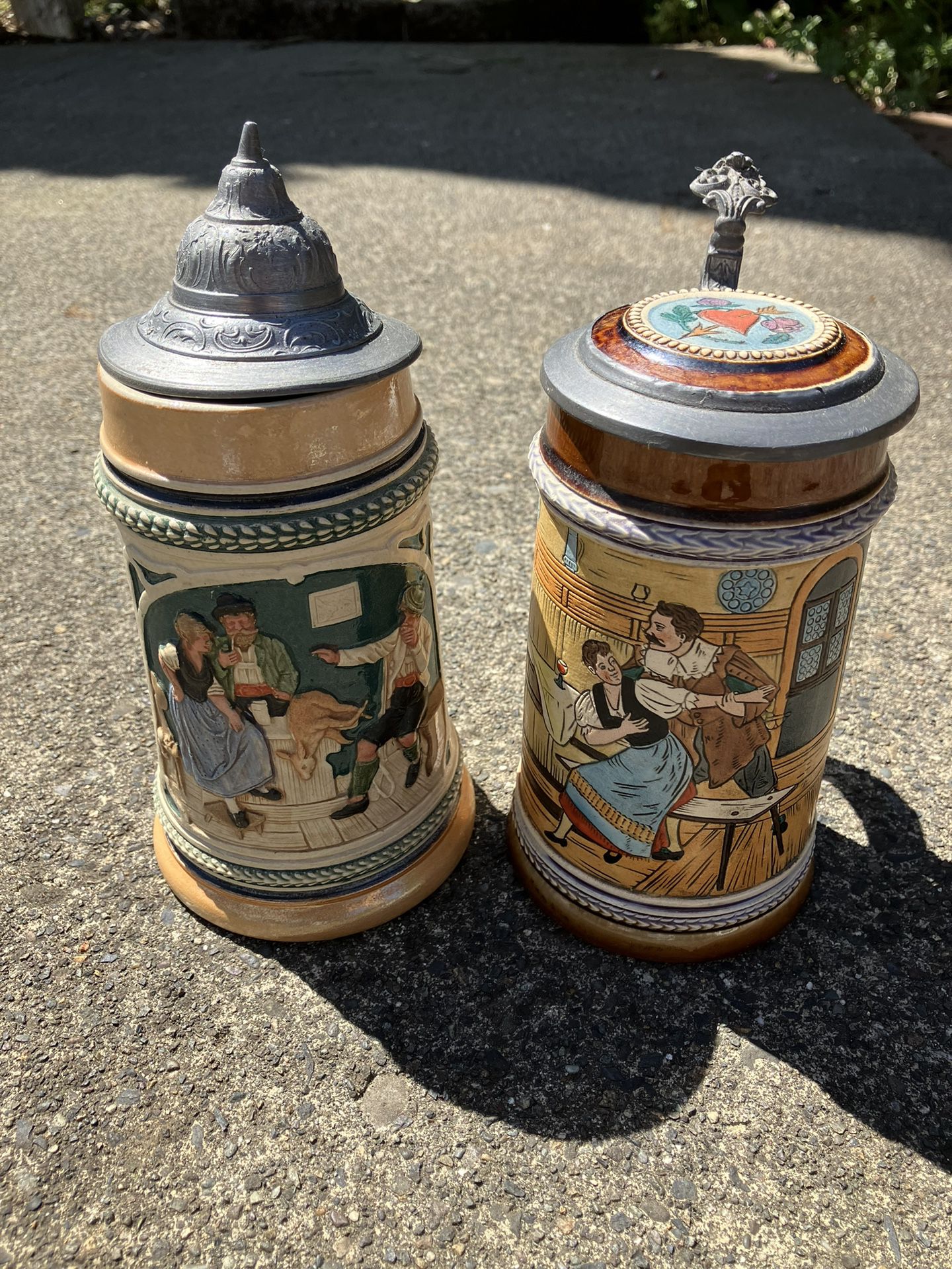 Antique German Beer Mugs
