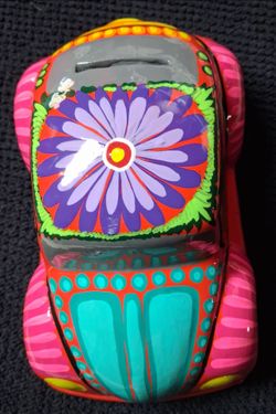 Colorful Painted Metal Car Coin Bank