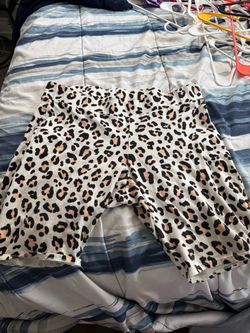 Leopard Print Jeggin Shorts