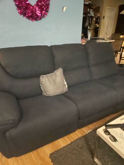 Navy blue sectional