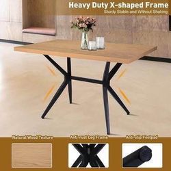 New Modern Natural Oak Dining Table for 4