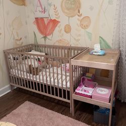 Crib And Changing Table