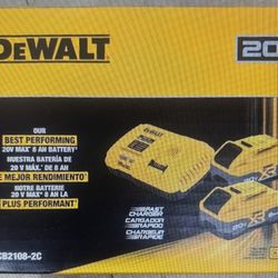DeWalt 20-Volt 2 -pack Lithium Ion DCB2108-2C 