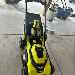 RYOBI 40V HP Brushless 21 in. Cordless Battery Walk Behind Self-Propelled Lawn Mower with (2) 6.0 Ah