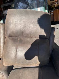 Gray Faux LeatherRecliner Chair