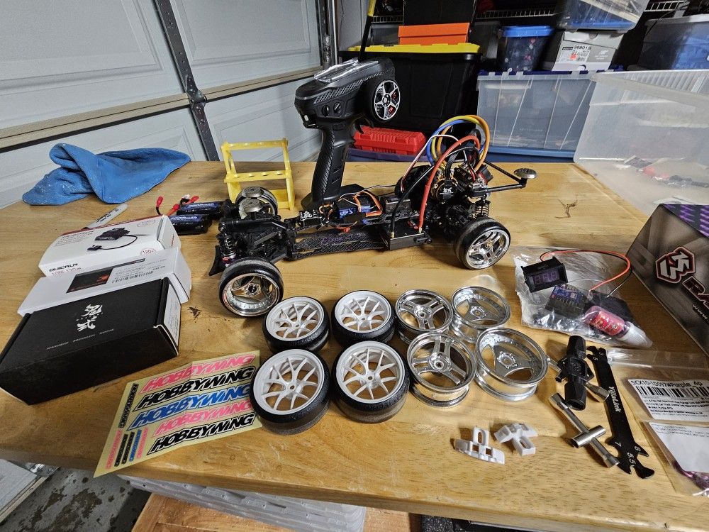 Drift Rc Car Sakura D6 Sport Carbon Fiber Purple With Extras