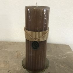 8 1/2” Candle & Holder NEW $5