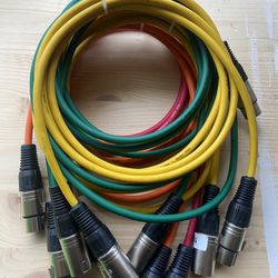 XLR Microphone Cables - 3 Foot Long 