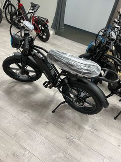 Assembled TST R002 Full Suspension Moped-Style Electric Bike